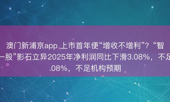 澳門新浦京app 上市首年便“增收不增利”？“智能影像第一股”影石立異2025年凈利潤同比下滑3.08%，不足機構預期
